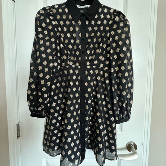 Zara Black Mini Dress - Picture 1 of 3